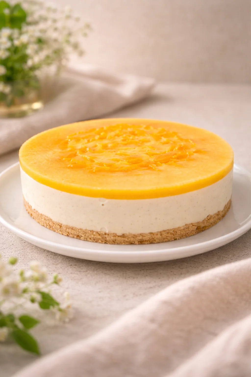 Mousse artesanal de melocotón dulce armonia