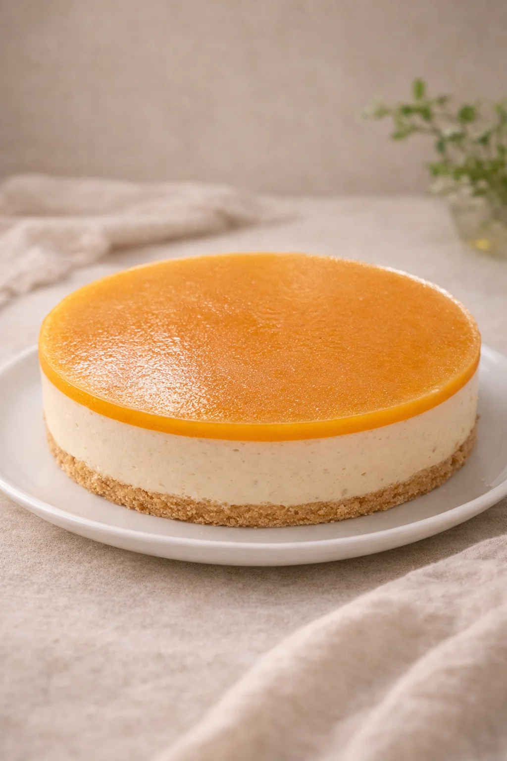 postre tropical de maracuyá y mango artesanal con textura suave y presentación gourmet